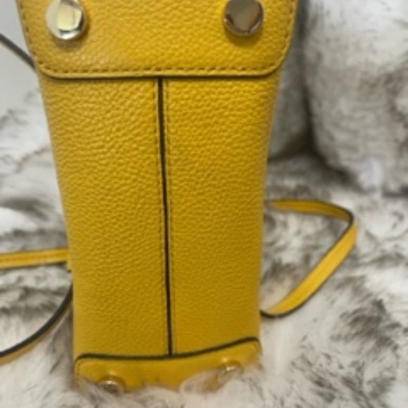 Yellow Leather Michael Kors Small Shoulder/Crossbody Bag - Picture 5 of 7